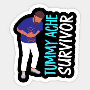 Tummy Ache Survivor Sticker